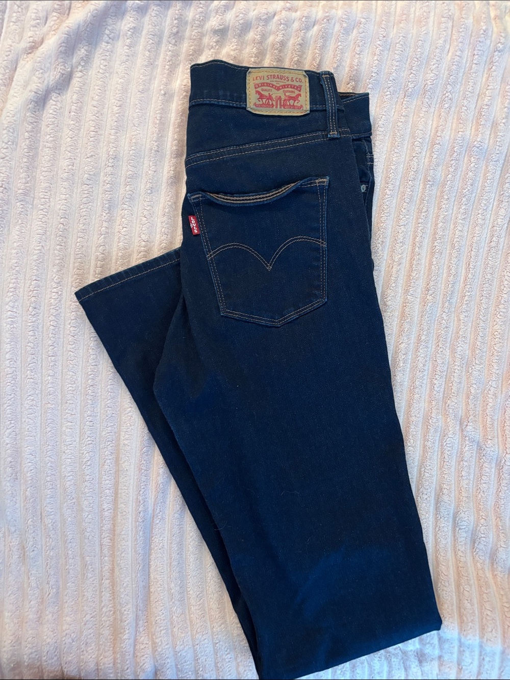Levi's Navy Straight Leg Jeans